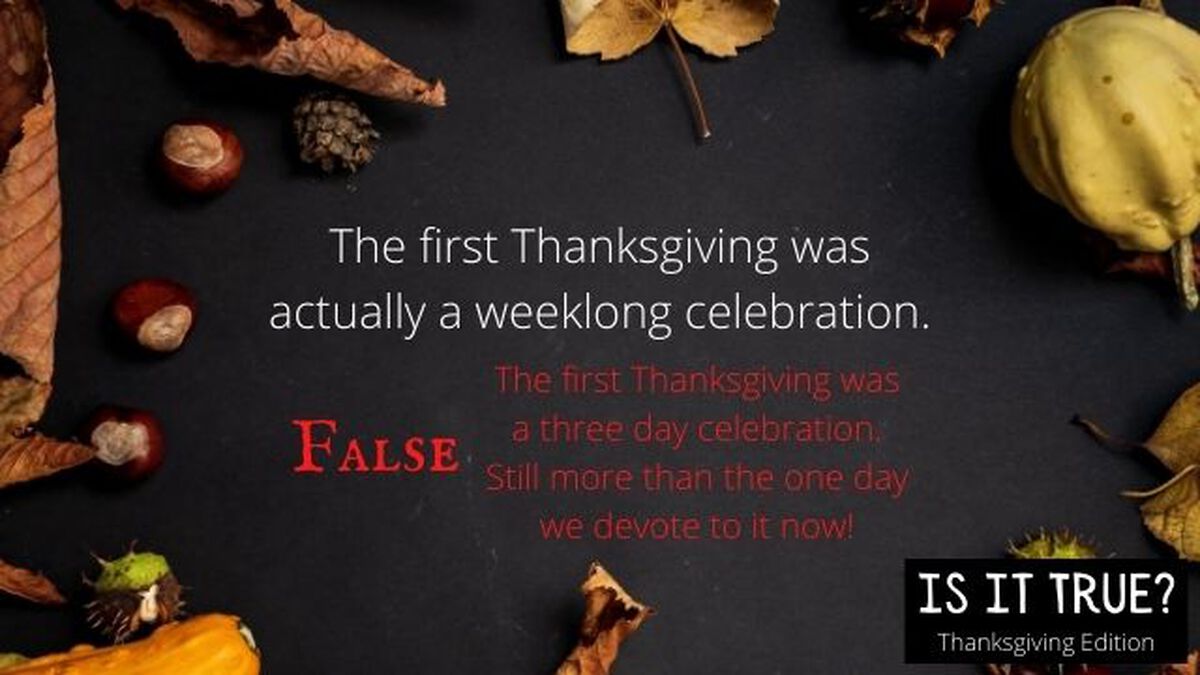 Is It True Thanksgiving Edition image number null